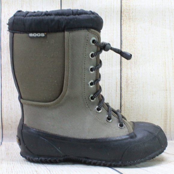 Bogs Other - BOGS Kids Brown Canvas Insulated Winter Boots Sz 4